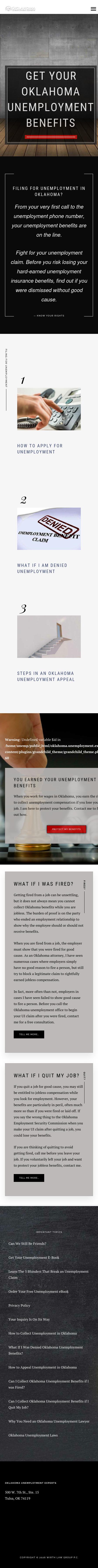 Oklahoma Unemployment Experts - Tulsa OK Lawyers