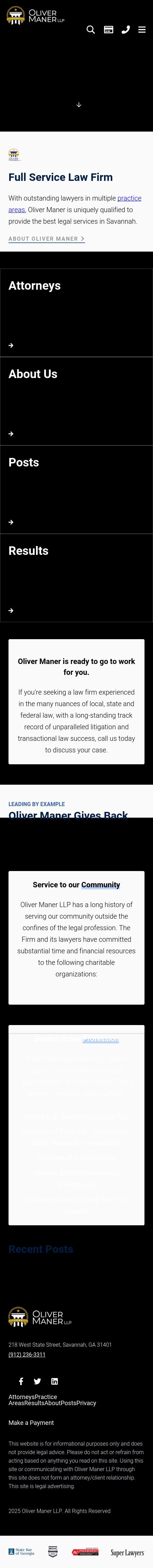 Oliver Maner LLP - Savannah GA Lawyers