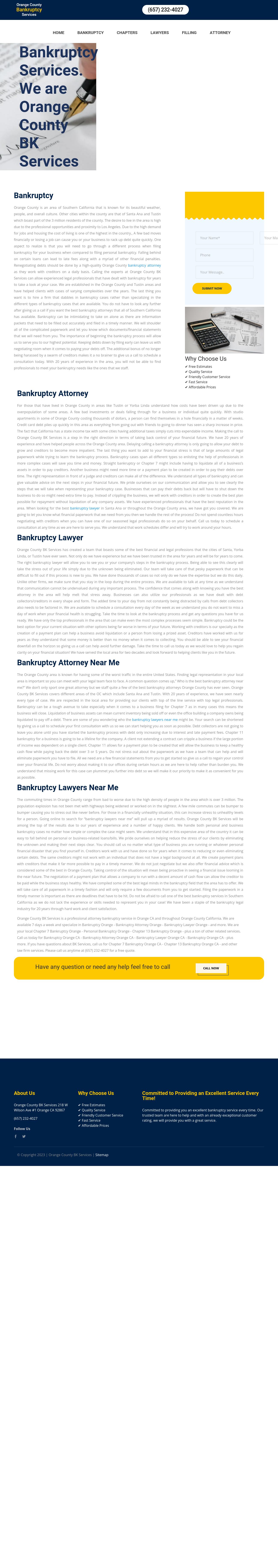 Orange County BK Services - Orange CA Lawyers