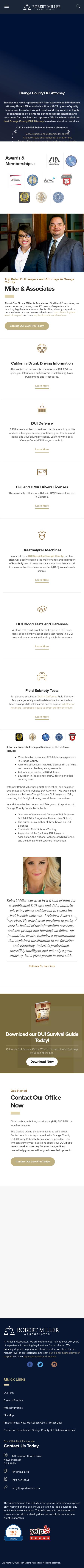 Robert Miller & Associates, A Law Corporation - Newport Beach CA Lawyers
