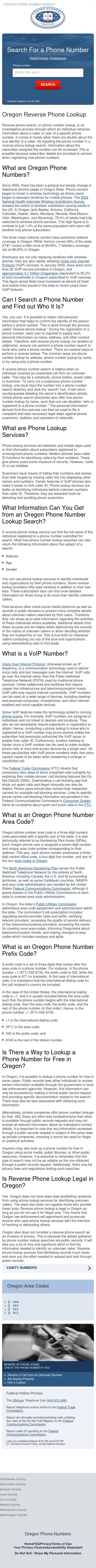 Oregon Phone Numbers - La Pine OR Lawyers