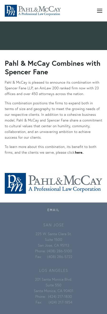 Pahl & McCay - San Jose CA Lawyers