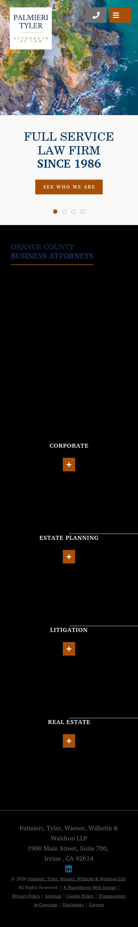 Palmieri Tyler Wiener Wilhelm & Waldron LLP - Irvine CA Lawyers