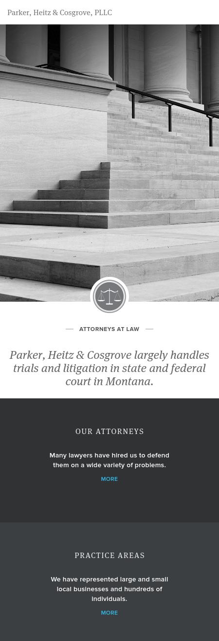 Parker, Heitz & Cosgrove - Billings MT Lawyers