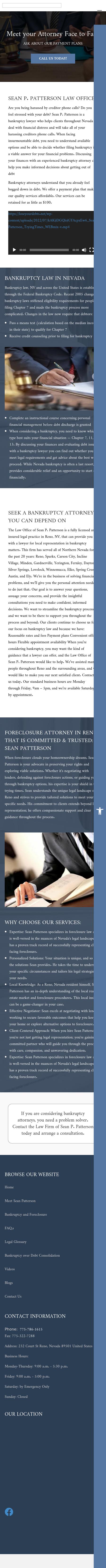 Patterson Sean P. Law Offices - Reno NV Lawyers