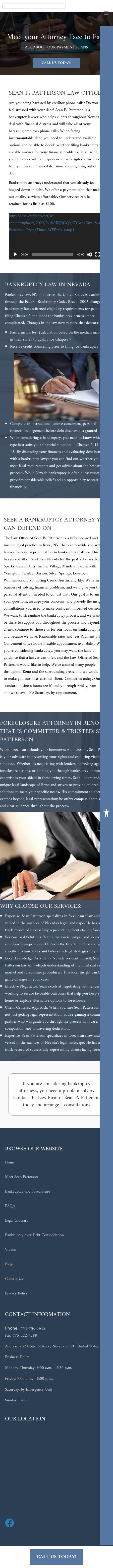 Patterson Sean P. Law Offices - Reno NV Lawyers