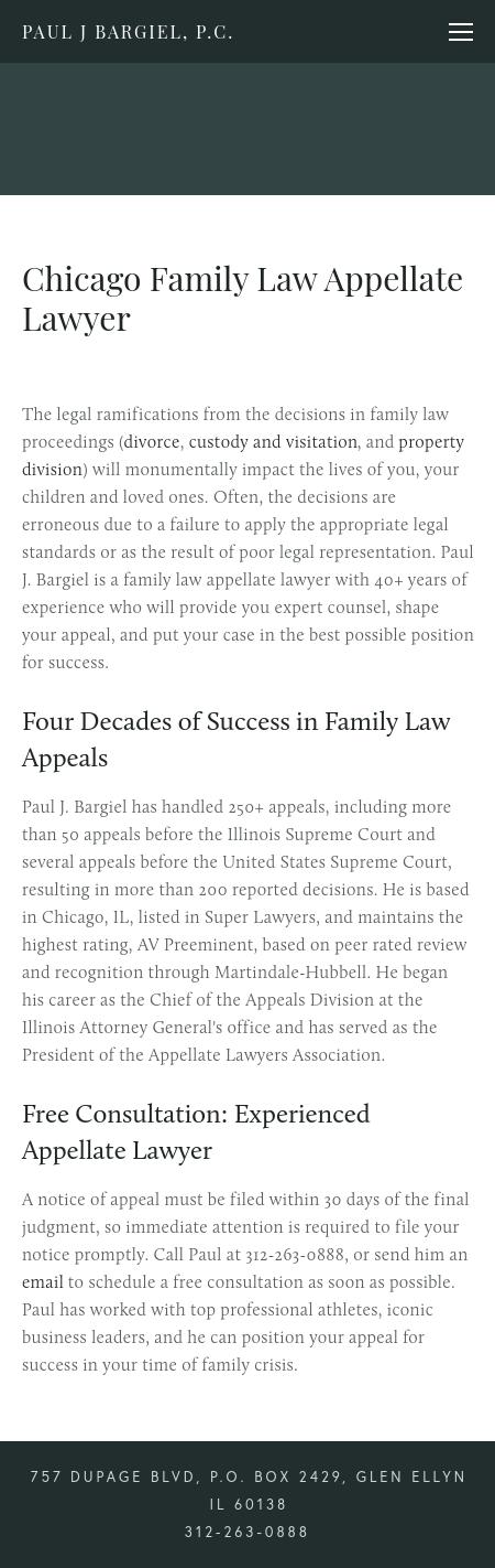 Paul J. Bargiel, P.C. - Chicago IL Lawyers