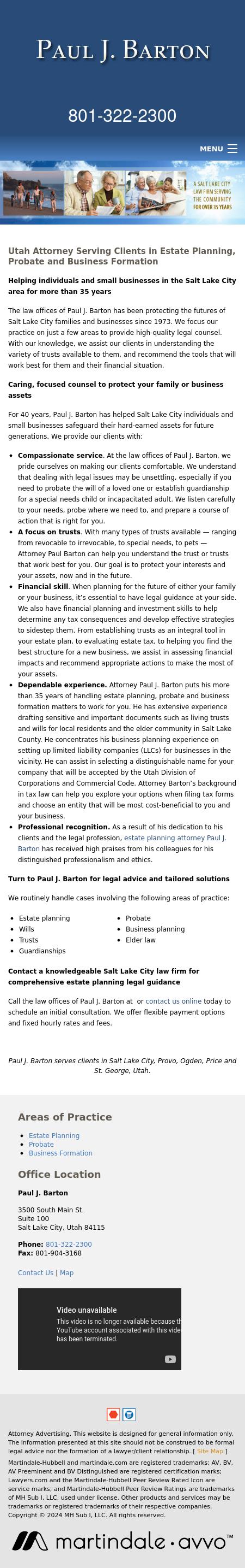 Paul J. Barton - Salt Lake City UT Lawyers
