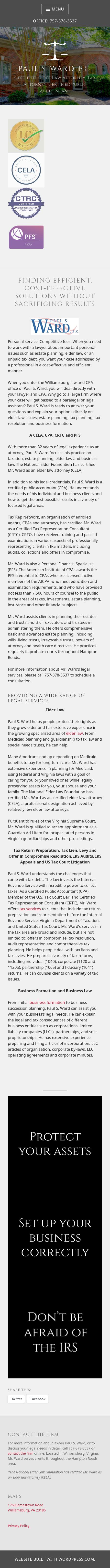 Paul S. Ward, P.C. - Indianapolis IN Lawyers