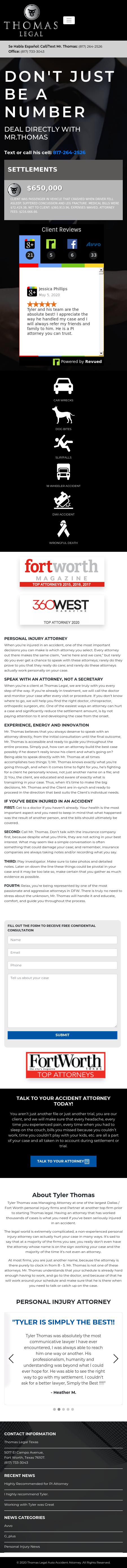 Thomas Legal - Fort Worth TX Lawyers