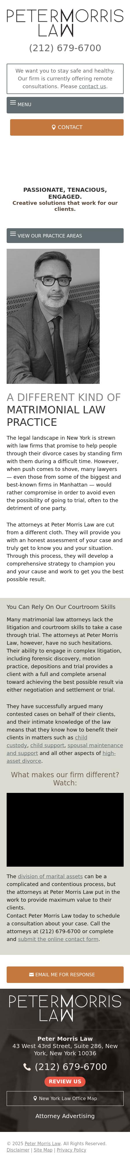 Peter Morris Law - New York  NY Lawyers