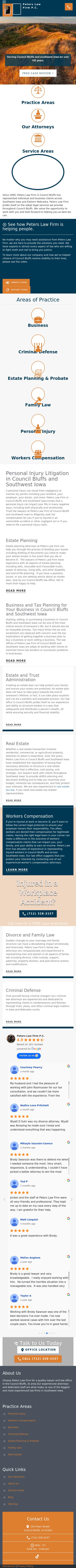 Peters Law Firm, P.C. - Council Bluffs IA Lawyers