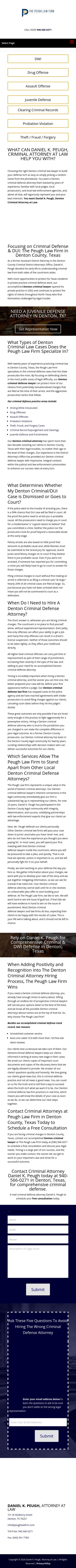 Peugh Law Firm - Denton TX Lawyers