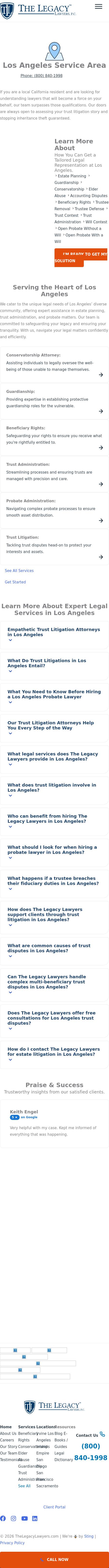 The Legacy Lawyers, P.C. - Los Angeles CA Lawyers