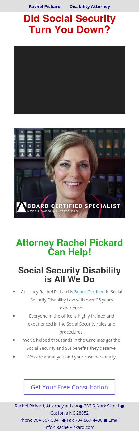 Pickard, Rachel - Gastonia NC Lawyers