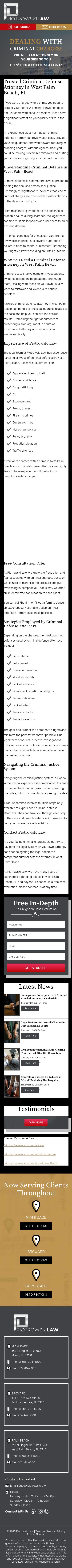 Piotrowski Law - West Palm Beach FL Lawyers