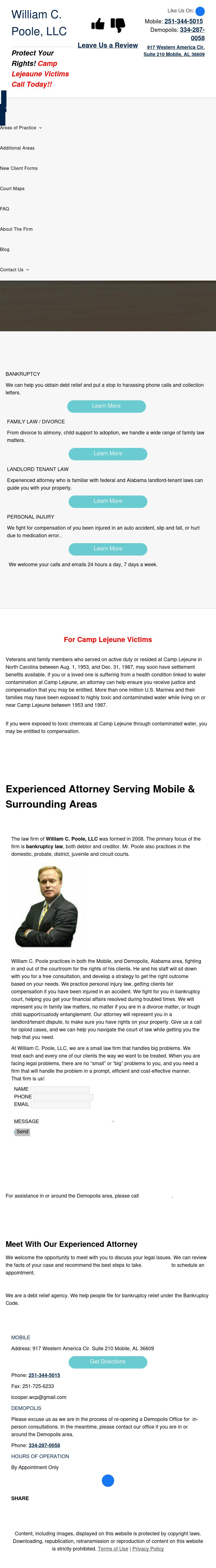 Poole, William C LLC - Mobile AL Lawyers