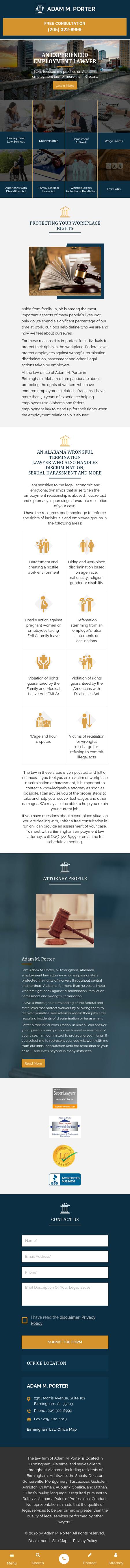 Porter, Adam M LLC - Birmingham AL Lawyers