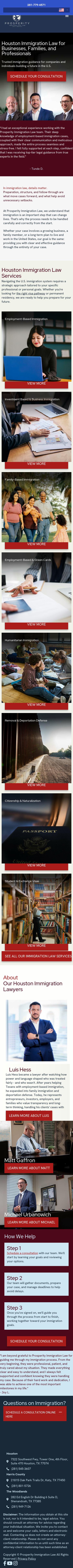 Prosperity Immigration Law - Katy TX Lawyers