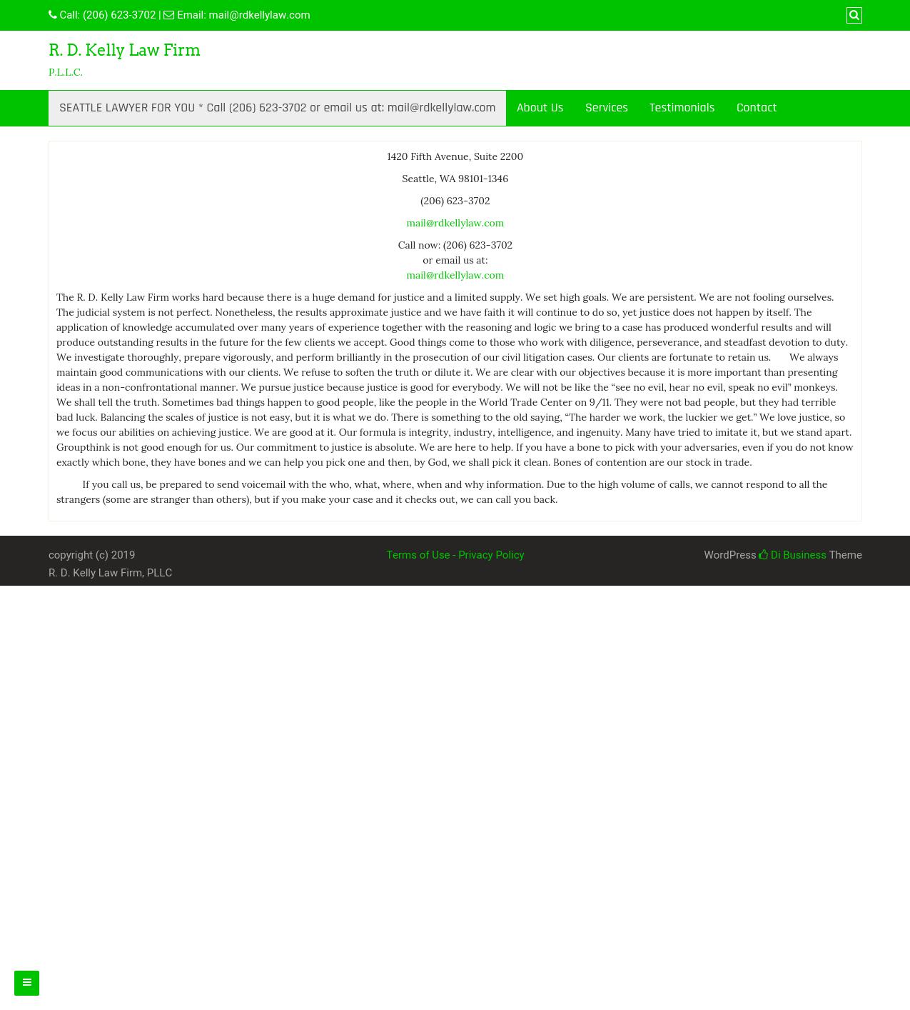 R. D. Kelly Law Firm, P.L.L.C. - Seattle WA Lawyers