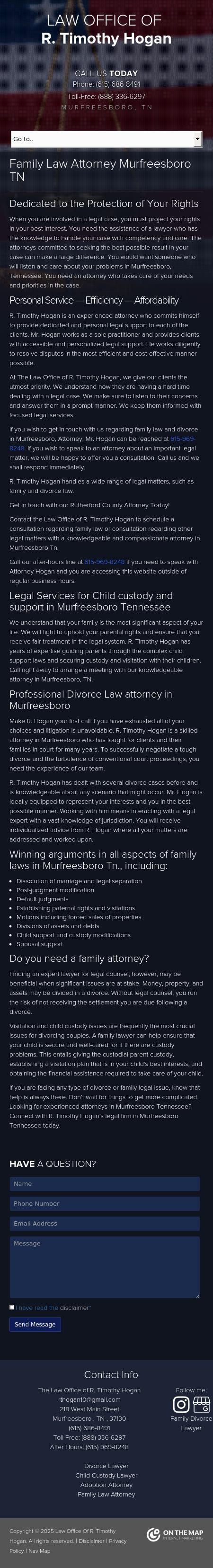 R. Timothy Hogan Atty At Law - Murfreesboro TN Lawyers