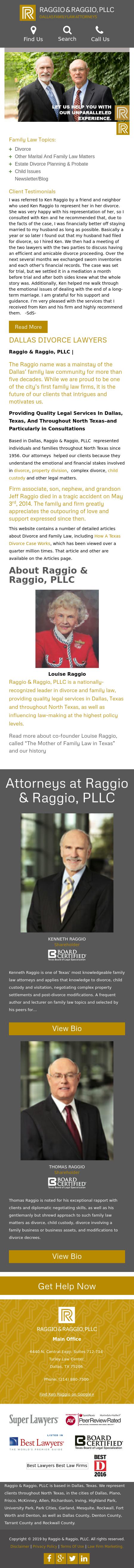 Raggio & Raggio, PLLC - Dallas TX Lawyers