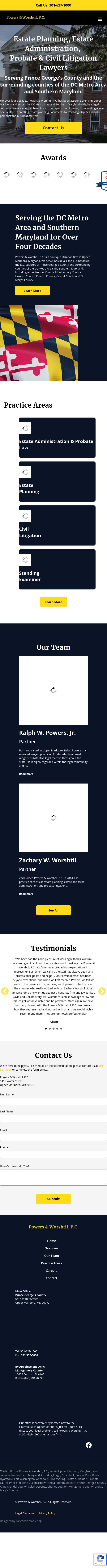 Ralph W. Powers Jr., P.C. - Upper Marlboro MD Lawyers