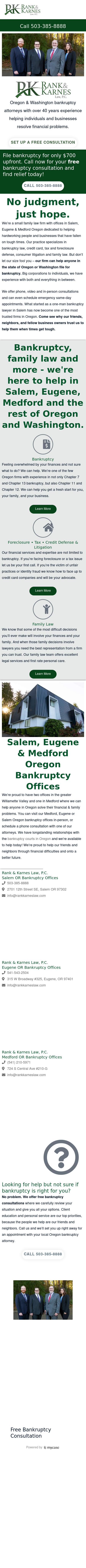 Rank & Associates PC - Salem OR Lawyers