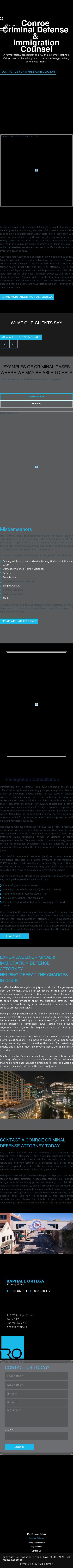Raphael Ortega Law PLLC - Conroe TX Lawyers