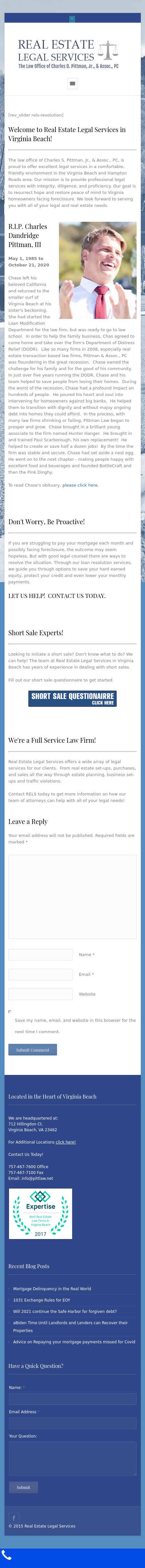 Real Estate Legal Services - Virginia Beach VA Lawyers