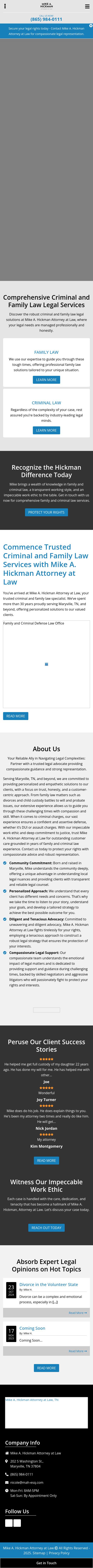 Reed and Hickman Attorneys - Maryville TN Lawyers