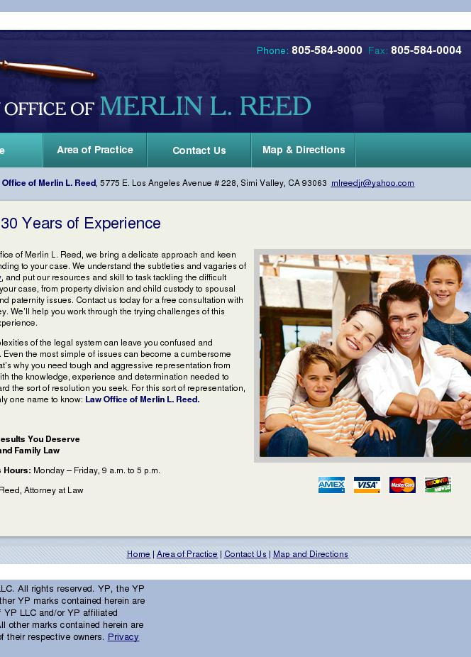 Reed Merlin L - Simi Valley CA Lawyers