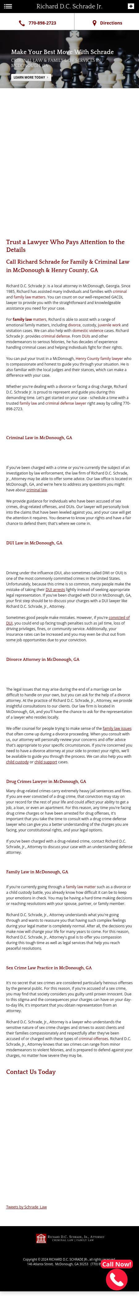 Richard D.C. Schrade, Jr. - McDonough GA Lawyers
