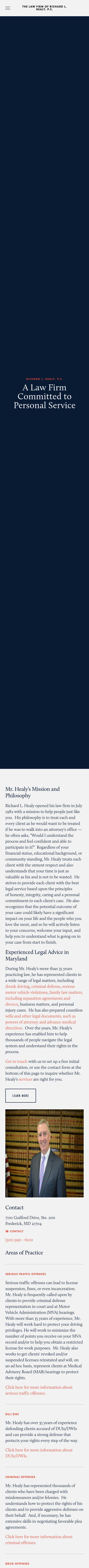 Richard L. Healy - Frederick MD Lawyers