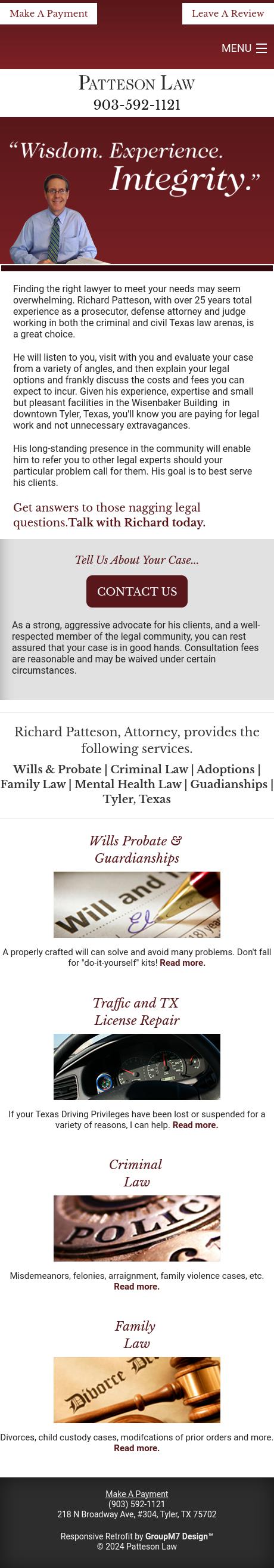 Richard Patteson Attorney At Law - Tyler TX Lawyers