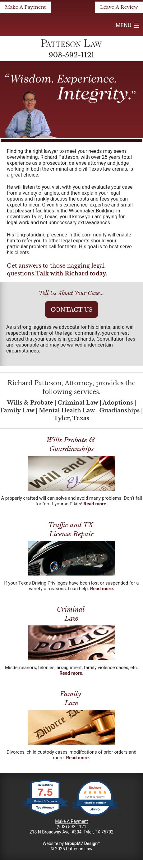 Richard Patteson Attorney At Law - Tyler TX Lawyers