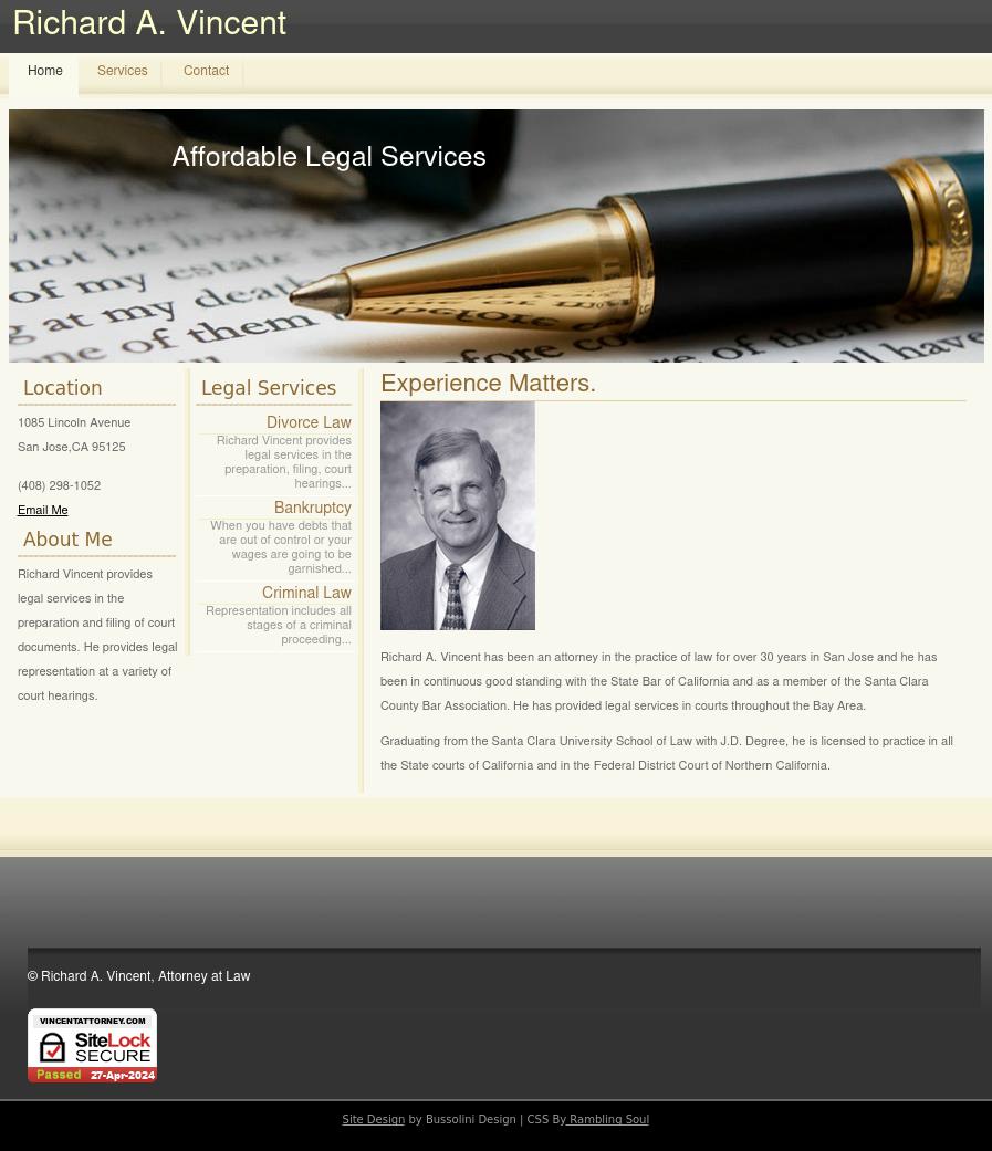 RICHARD VINCENT ATTORNEY AT LAW - San Jose CA Lawyers