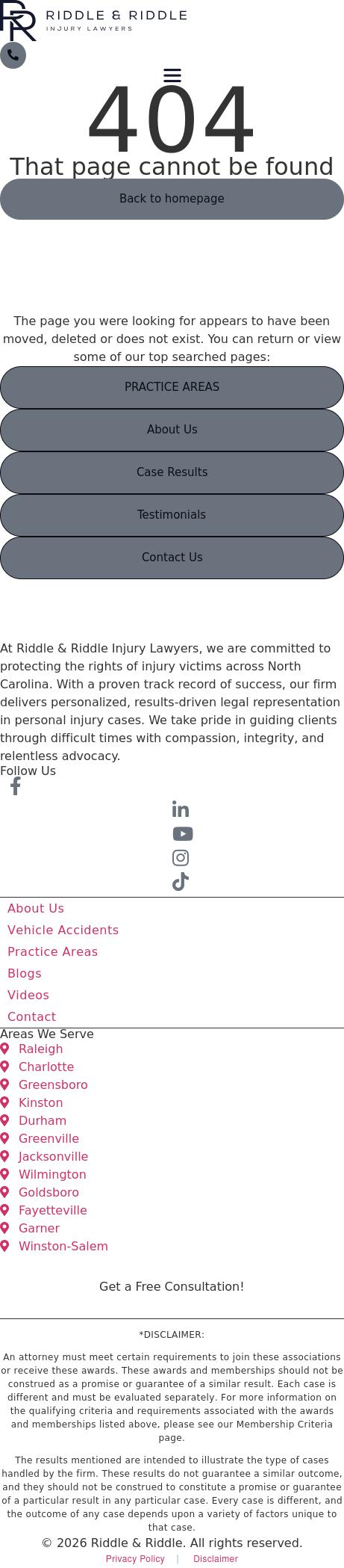 Riddle & Brantley, LLP - Charlotte NC Lawyers