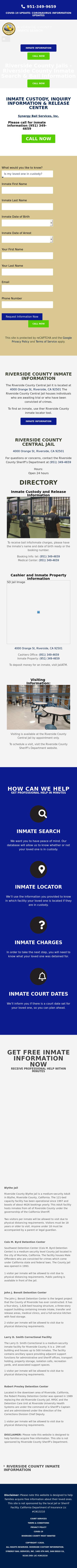 Riverside County Jails - Riverside  CA Lawyers