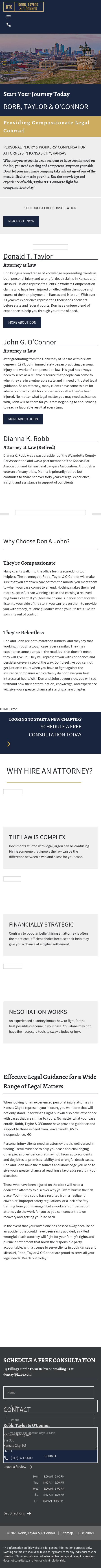 Robb Taylor & O'Connor - Kansas City KS Lawyers