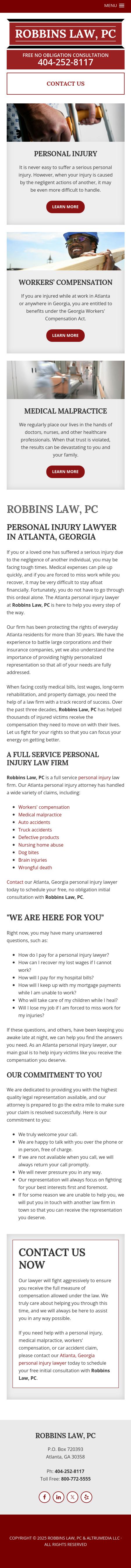 Robbins & Associates PC - Atlanta GA Lawyers