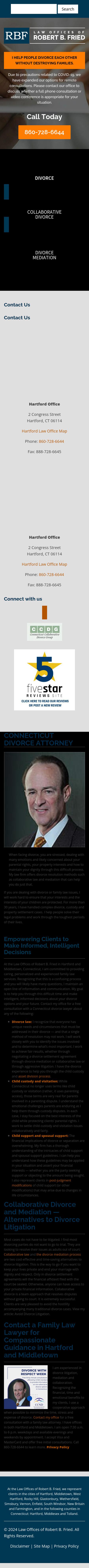Robert B. Fried - Hartford CT Lawyers
