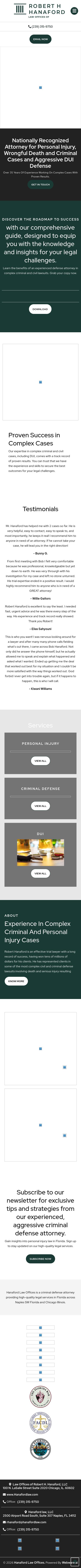 Law Offices of Robert H. Hanaford - Naples FL Lawyers