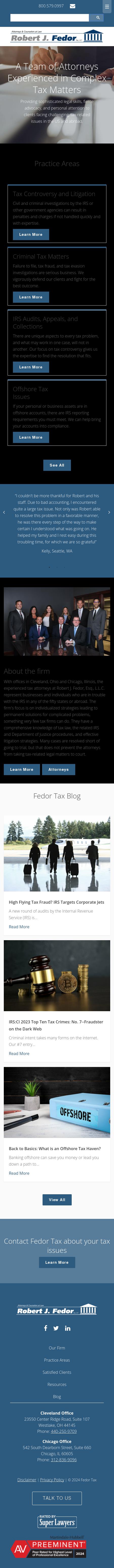 Robert J. Fedor, Esq., L.L.C. - Westlake OH Lawyers