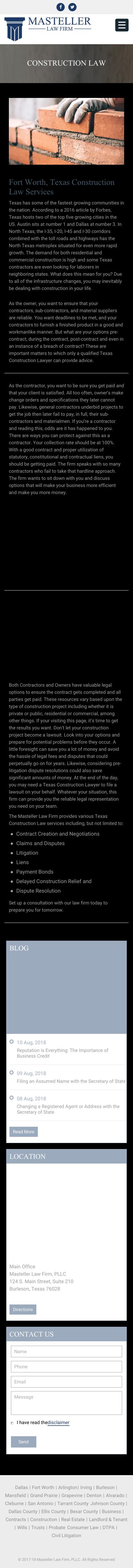 Masteller Law Firm, PLLC - Burleson TX Lawyers