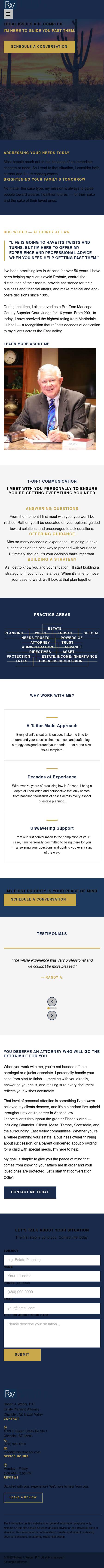 Robert J. Weber P.C. - Chandler AZ Lawyers