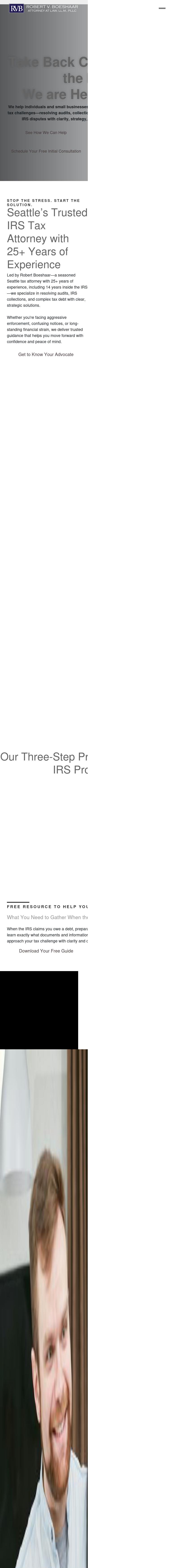Robert V. Boeshaar, Tax Attorney - Seattle WA Lawyers