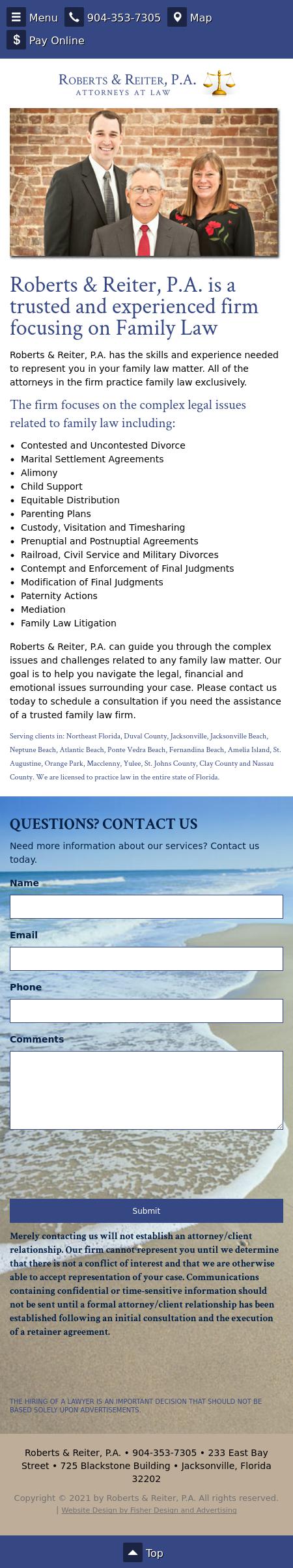 Roberts & Reiter PA - Jacksonville FL Lawyers