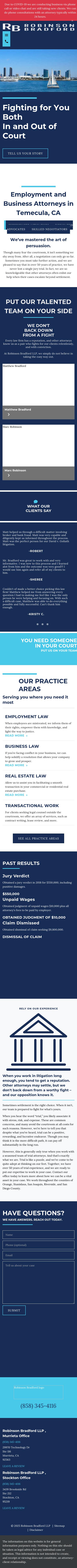 Robinson Bradford LLP - Temecula CA Lawyers