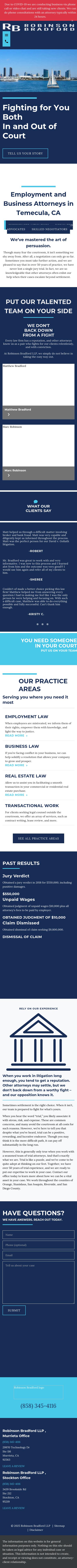 Robinson Bradford LLP - Temecula CA Lawyers